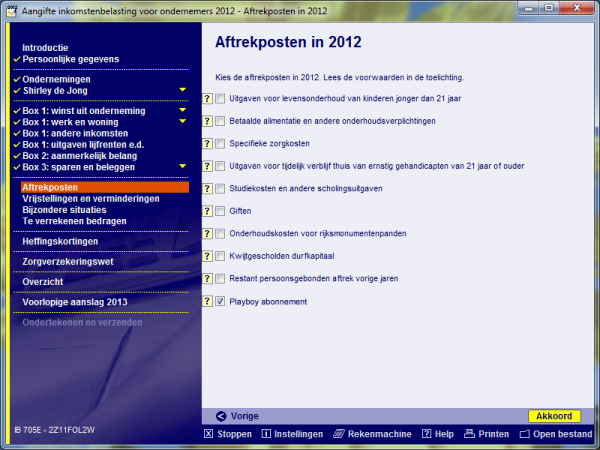 belastingdienst-aftrekpost